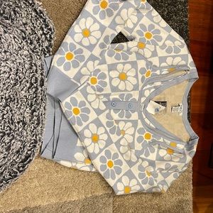 Route 21 matching sweater with crop tank top size small